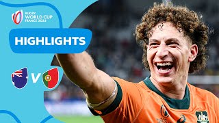 Wallabies keep qualification hopes alive | Australia v Portugal | Rugby World Cup 2023 Highlights