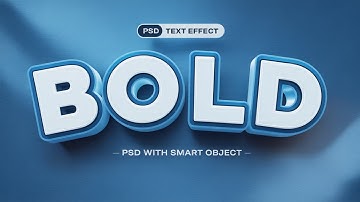 굵은 3D 텍스트 효과 만들기 - 포토샵 튜토리얼