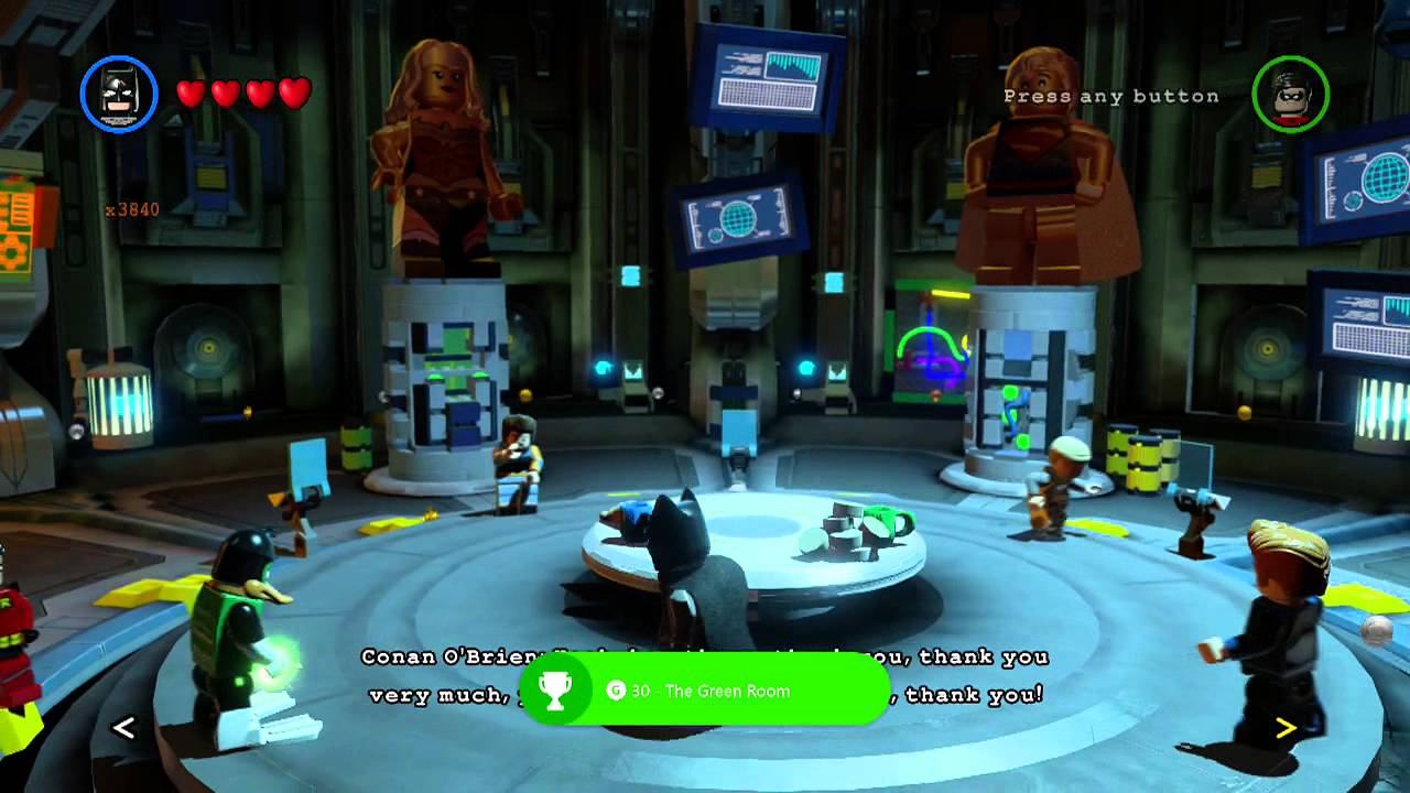 rendering tre Watt The Green Room Achievement / Trophy Hidden Celebrity Party in LEGO Batman 3  - YouTube