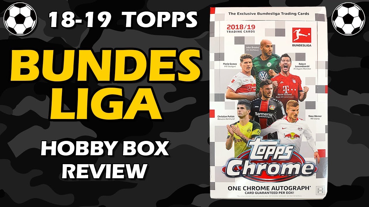 2018-19 Topps Chrome Bundesliga Hobby Box Soccer Review - YouTube