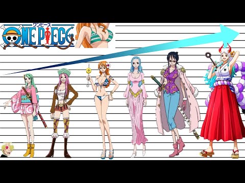 ONE PIECE Exploding Female Character Height Comparison