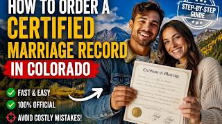 How to order a certified marriage record in Colorado