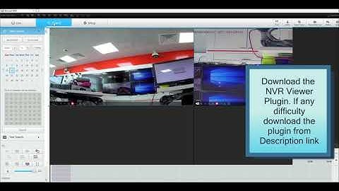 NVR Web UI  BACK UP ( IE Plug in in Description)
