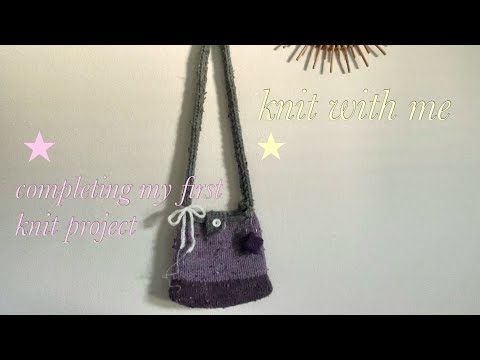 knit with me - completing my first knit project ft. Lanternmoon
