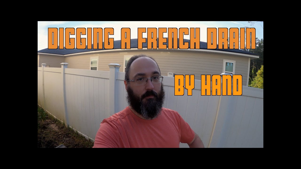 Project: Homeowner - Installing a French Drain BY HAND
