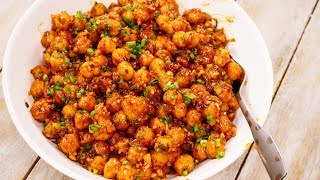 चना चिली फ्राई रेसिपी - कुरकुरी काबुली छोले चिल्ली chana chilli dry dhaba style cookingshooking