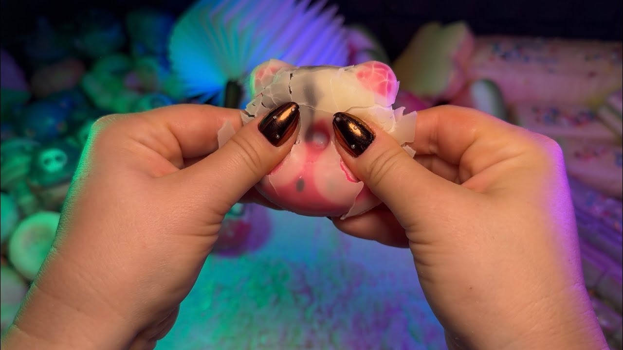 How Many Squishies Did I Wax? 🤯✨ Guess Before You Watch! |  (Part 1)