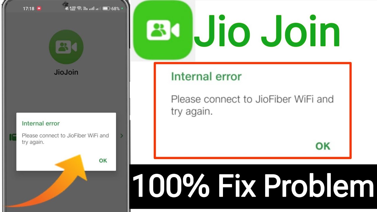 Jio join app calling not working problem || jio join app internal error Problem Solve
