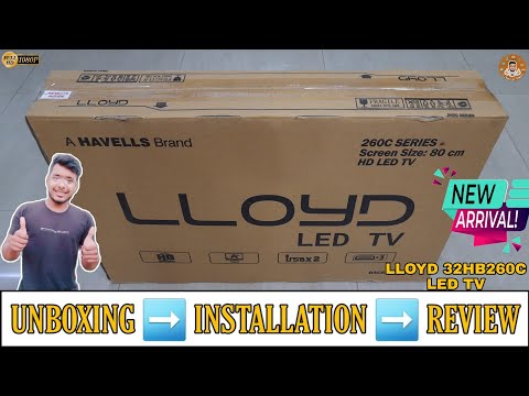 LLOYD 32HB260C 2021 || 32 inch Full Hd Led Tv Unboxing And Review || Complete Demo And Installation