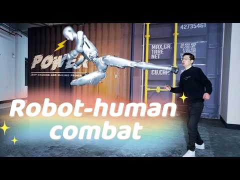 Robot-human combat