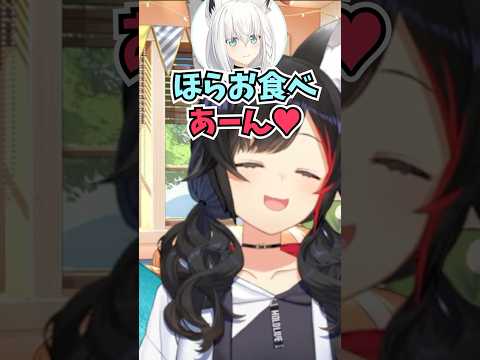 フブちゃんとくるみパンをあーん♥し合って朝からてぇてぇを供給してくれるミオしゃ #shorts  #ホロライブ #切り抜き #vtuber #大神ミオ #白上フブキ #ホロ切り抜き