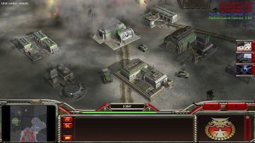 Command & Conquer: Generals, Snowy Combat Map, China vs 3 USA, Brutal Difficulty