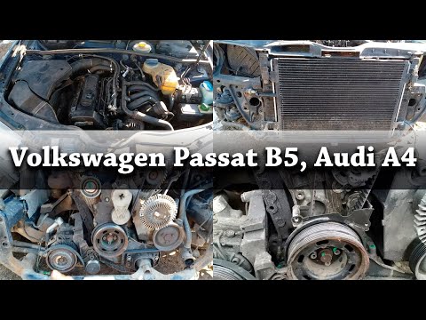 Volkswagen, Audi 1.6. Как заменить ремень ГРМ и помпу.