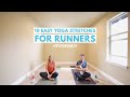 10 easy yoga stretches for runners  10minute workout  for recovery conditioning cooldown