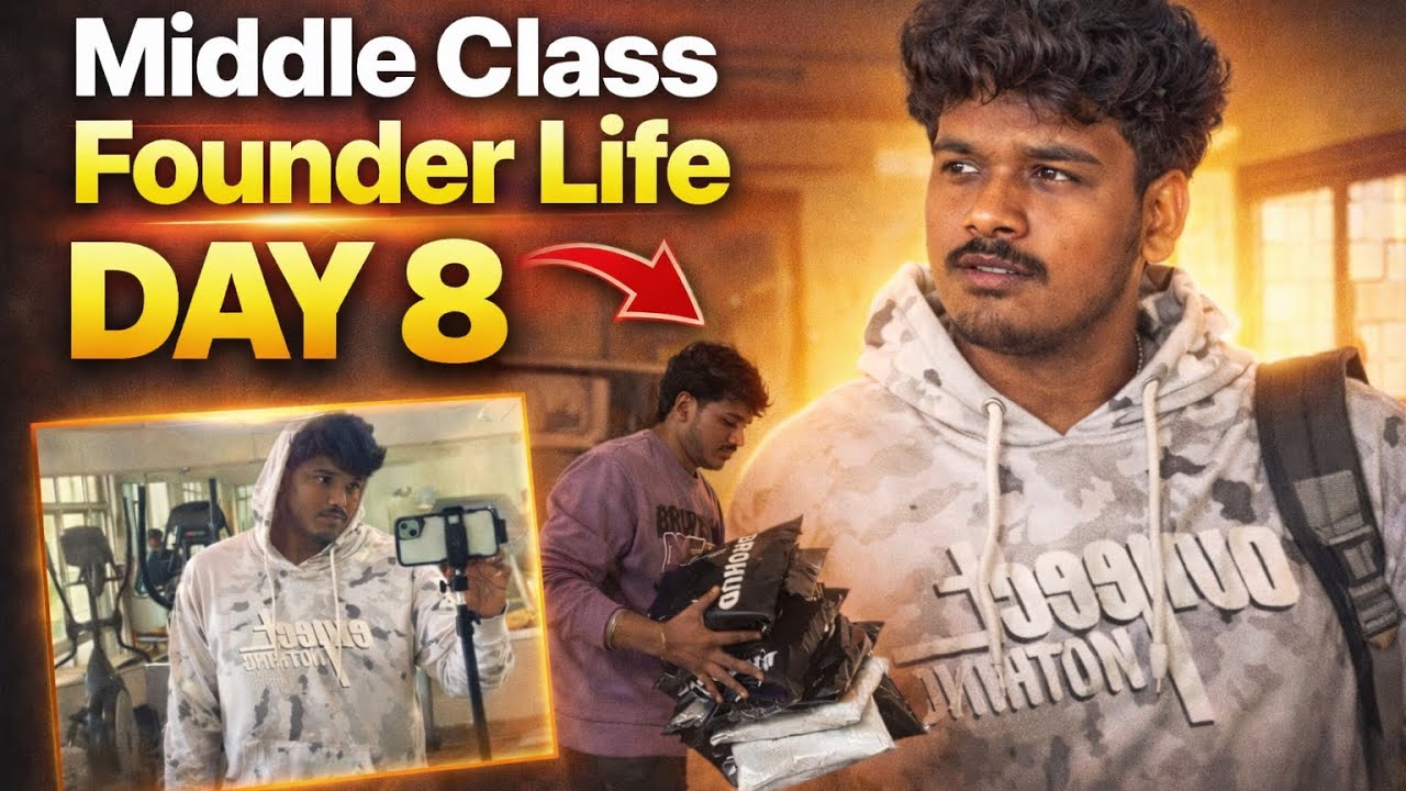 Brohud flat day-8 middle class founder |mrsanju|brohud clothing brand|trending youtube video 