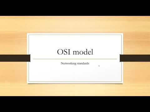 OSI model waa standard saldhig u ah information communication technology