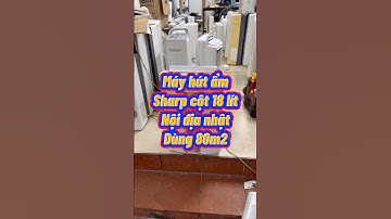 Máy hút ẩm sharp cột 18 lít nội địa nhật dùng 80m2 siêu êm #mayhutam #mayhutamnhat