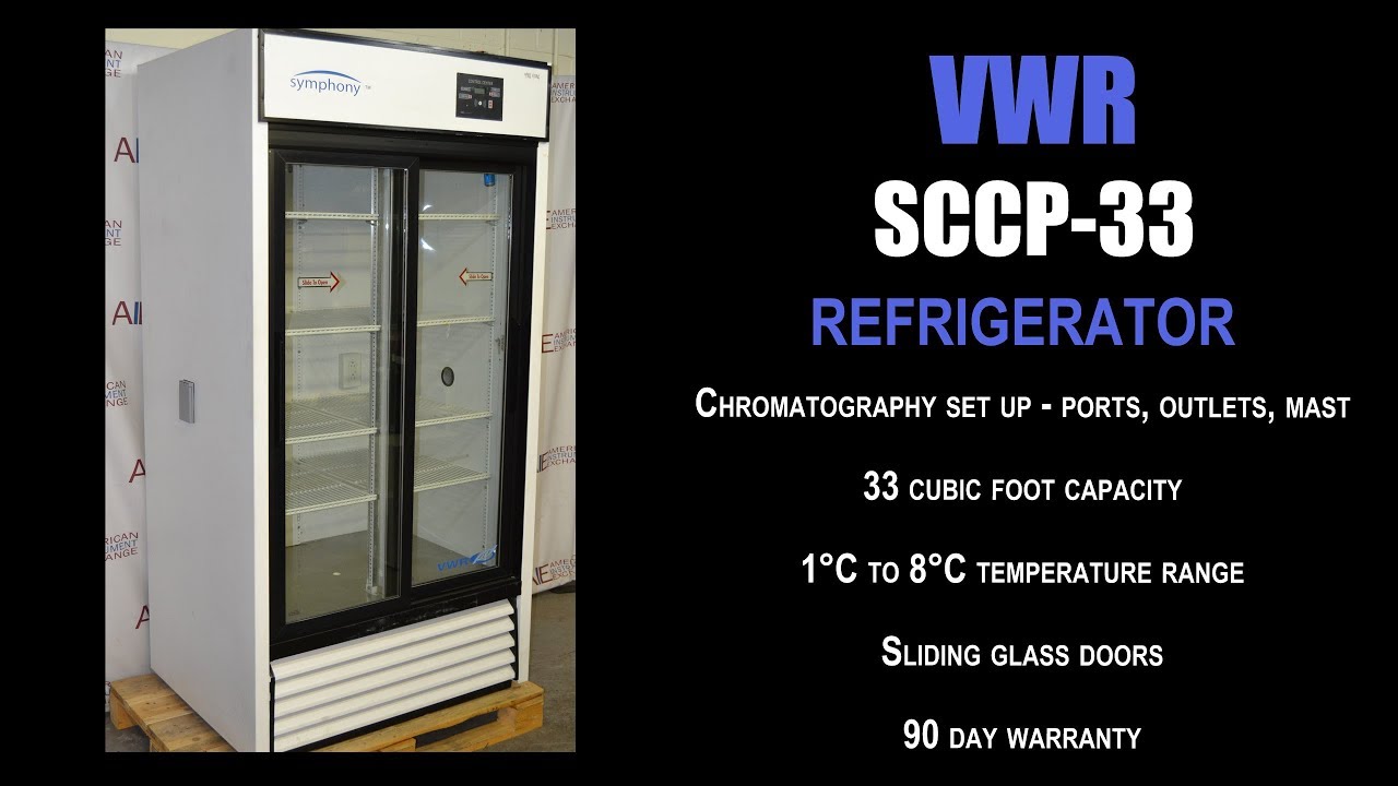 VWR Symphony chromatography refrigerator (4392I REFRIG) YouTube