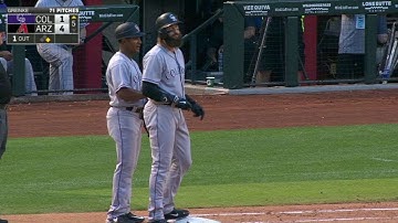COL@ARI: Blackmon singles, extends his hitting streak