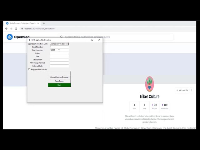 как скачать 10000 nft на opensea