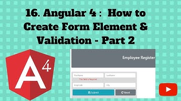 Angular 4 With Forms: 16. Angular 4 Forms Reset & Validation