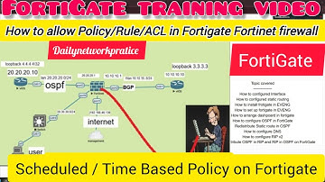 DAY 31| Mastering Time-Based Policies in FortiGate Firewall: A Complete Guide for Beginners 