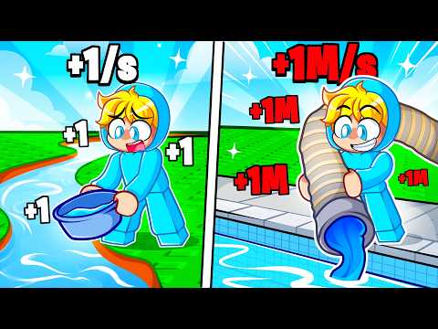 ROBLOX, BUT I HAVE TO DRAIN ALL THE WATER FROM THE LAKE!