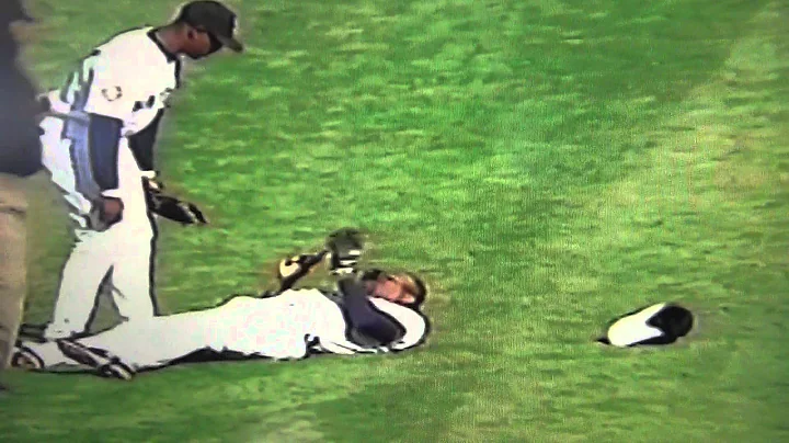 Mark McLemore Amazing Catch Robs Juan Gonzalez!