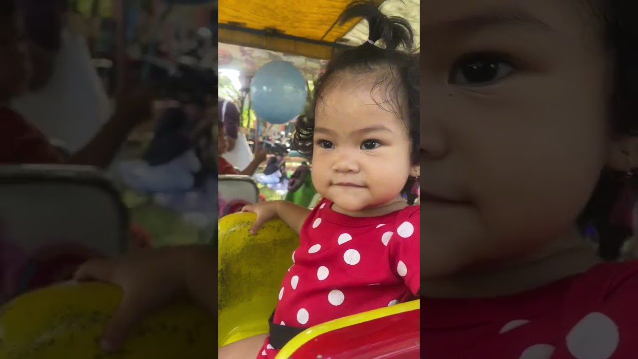 Reaksi anakku pertama kali naik odong-odong | Sri Rahayu dan keluarga 