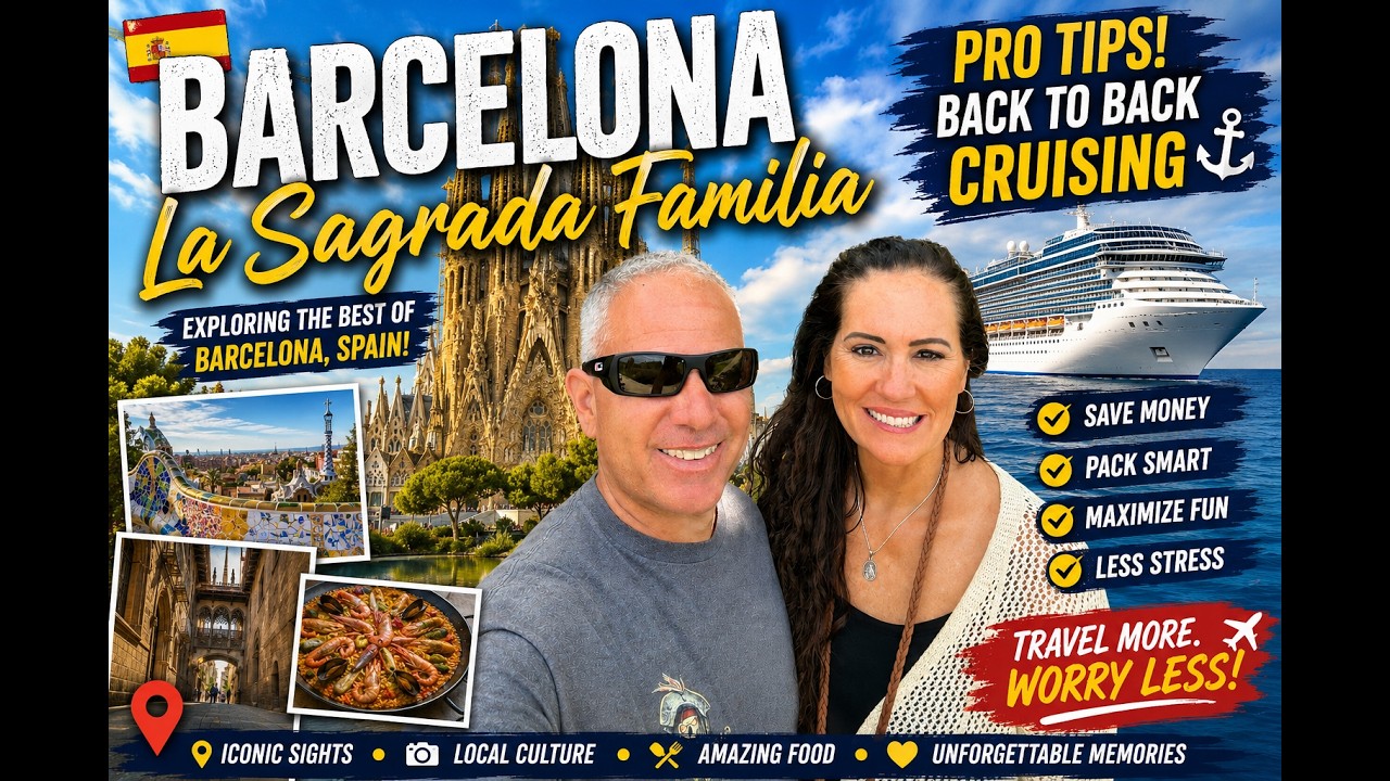 Barcelona Spain Travel Guide  Sagrada Familia + Back to Back Cruise Tips You NEED to Know
