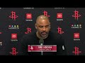 Ime Udoka with a Press Conference vs Mavericks