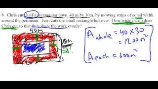 v.20 Quadratic Relations Word Problems (NO Equation)