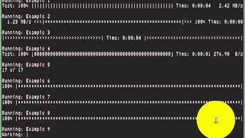 python-progressbar examples + REE
