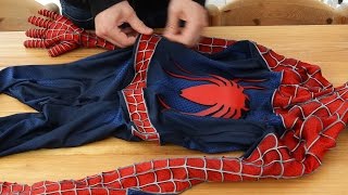 Zipping-Up Unworn Spider-Man Suit