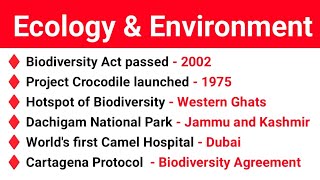 Ecology and Environment Important MCQ Questions | Important Questions For All Competitive Exam by knowledge key 528 views 9 days ago 10 minutes, 5 seconds