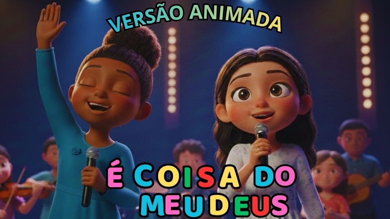Coisa do Meu Deus | VERSÃO ANIMADAl | Louvor Kids | Dalete Hungria Elia Oliveira
