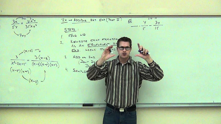 Intermediate Algebra Lecture 7.4 Part 1