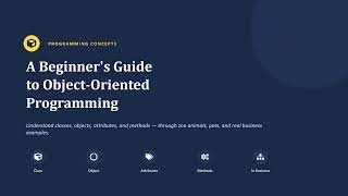 A Beginners Guide to Object-Oriented Programming Update
