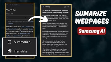 How to SUMMARIZE Webpages | ONE UI 6.1 NEW FEATURE