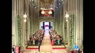 Royal Wedding, Spain  Letizia Ortiz Rocasolano walks down the aisle.