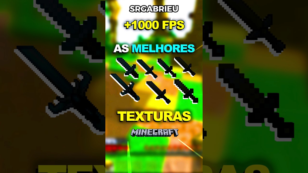 As Melhores TEXTURAS para PVP e MAIS FPS no Minecraft 