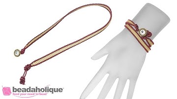 How to Make a Wrapit Loom Bracelet with SilverSilk Wire Mesh Chain