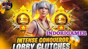CONQUEROR LOBBY BGMI GAMEPLAY 🔥 Intense Conqueror Lobby | Conqueror Rank Push Lobby Gameplay | BGMI