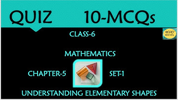 class 6 math ch 5 mcq | class 6 understanding elementary shapes | class 6 maths chapter 5 quiz