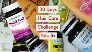 NutriFactor Biotin & Folic Acid For Hair - 30 Days Hair Care Challenge Results