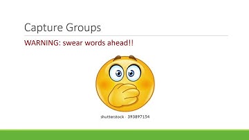 Basic Regular Expressions 5 - Capture Groups