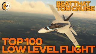 Top 100 in Top Gun Maverick Flight simulator 2020 Low level challenge