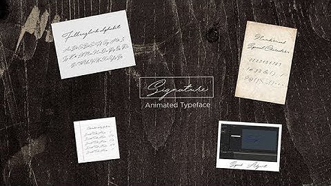 SIGNATURE ANIMATED HANDWRITTING ► [ AFTER EFFECTS TEMPLATES ]