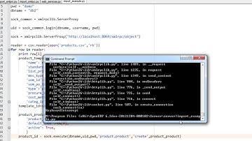 OpenERP 7 - Import data using XML-RPC and Python Script