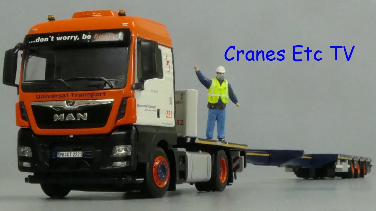 WSI MAN TGX XLX + Mega Trailer 'Universal Transport' by Cranes Etc